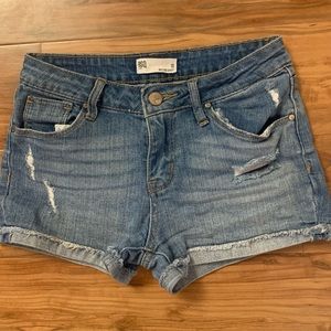 Girls denim shorts from Tillys